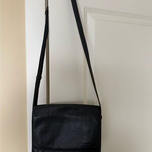 Derek Alexander Leather Grey Shoulder Cross Body Handbag